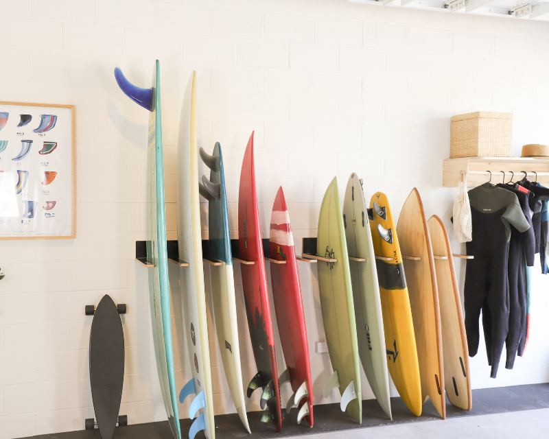 storing surfboards in garage